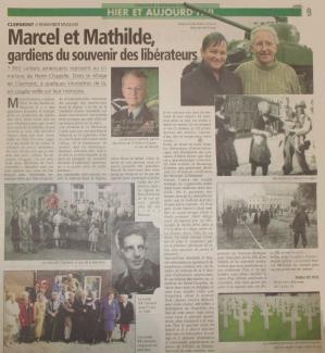 Marcel et Mathilde, gardiens du souvenir des libérateurs