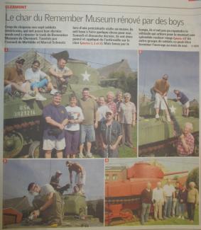 Le char du Remember Museum r?nov? par des boys